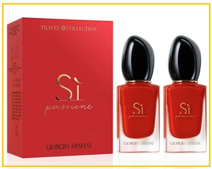 GIORGIO ARMANI SÌ PASSIONE EDP 30ML DUO SET (Red Passion, Passionate Love, Women's Perfume 30ML x2)