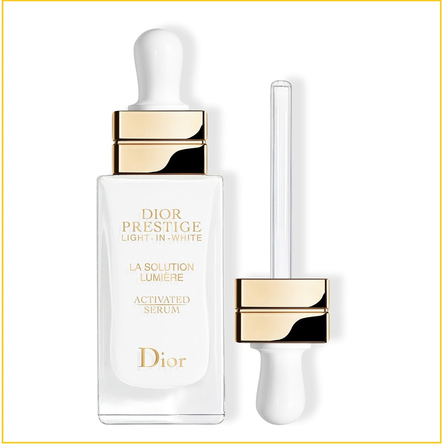 DIOR PRESTIGE LIGHT-IN-WHITE LA SOLUTION LUMIERE ACTIVATED SERUM 30ML Rose Honey Brightening and Repairing Serum