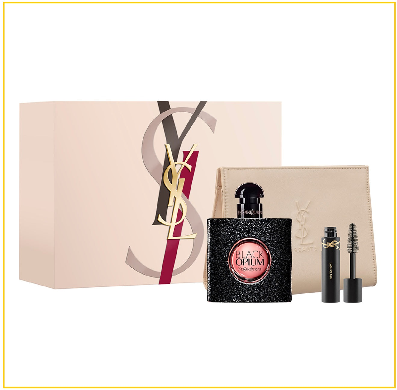 YVES SAINT LAURENT 聖羅蘭黑鴉片套裝 YSL BLACK OPIUM GIFT DUO SET