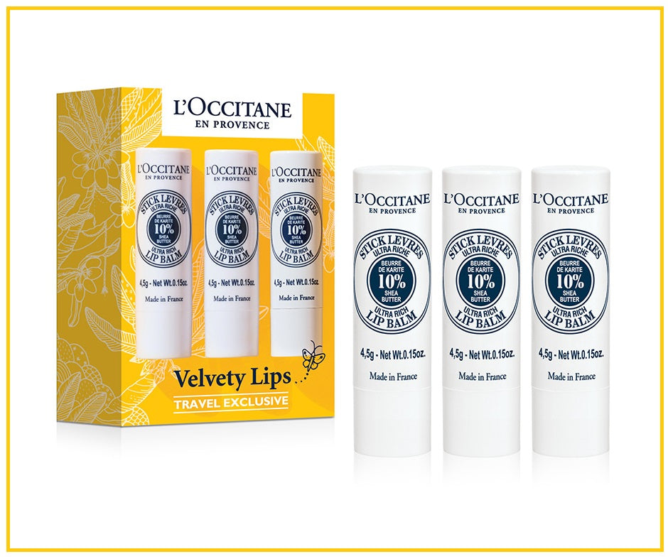 L'OCCITANE LOCCITANE VELVETY LIPS DUO SET 歐舒丹乳木果滋潤唇膏套裝