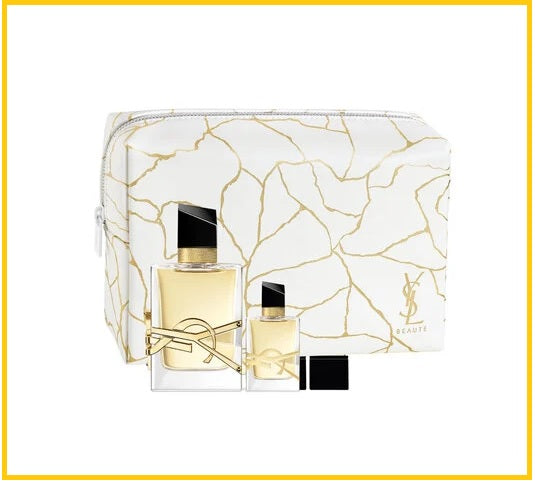 YVES SAINT LAURENT YSL LIBRE EAU DE PARFUM 50ML POUCH HOLIDAY DUO SET 自由之水女士濃香水節日套裝