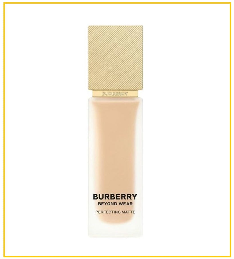 BURBERRY 巴寶莉卓越持妝柔霧粉底液 BEYOND WEAR PERFECTING MATTE FOUNDATION #20 FAIR COOL / #30 LIGHT COOL / #30 LIGHT WARM / #40 LIGHT COOL 30ML