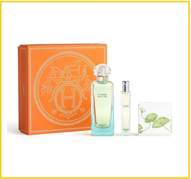 HERMES 愛馬仕尼羅河香水及香皂套裝 UN JARDIN SUR LE NIL EDT CASE DUO SET
