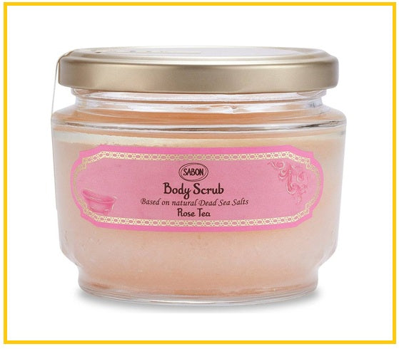 SABON 玫瑰花茶死海鹽淨化修護身體磨砂 BODY SCRUB MEDIUM ROSE TEA 320G