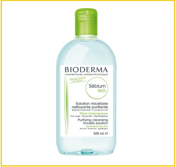 BIODERMA 貝德瑪面及眼深層卸妝潔膚水藍水 SEBIUM H2O DEEP CLEANSING MICELLAR WATER FOR FACE AND EYES (OILY SKIN) 500ML