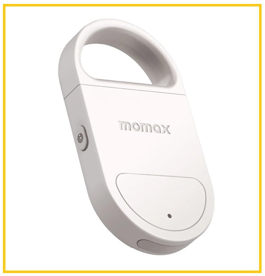 MOMAX Rechargeable Anti-Theft Personal Alarm with Find My Locator PINBUZZ #BLACK / #ORANGE / #WHITE BR17D / BR17M / BR17W