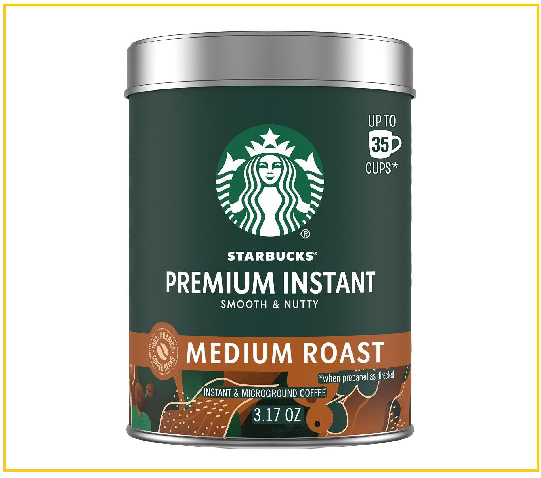 STARBUCKS 星巴克低咖啡美版 PREMIUM INSTANT COFFEE BLONDE ROAST #LIGHT ROAST / #MEDIUM ROAST / #DARK ROAST 90G