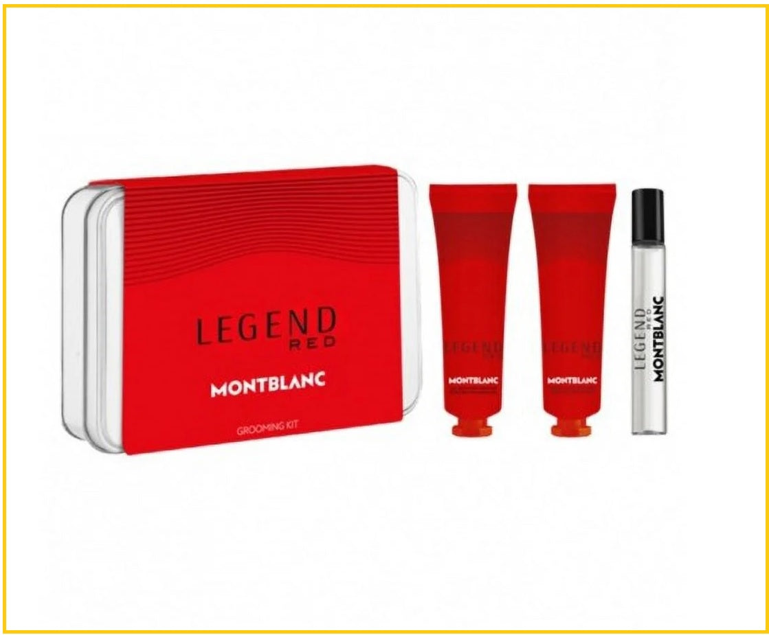MONT BLANC MEN'S LEGEND FRAGRANCES RED GIFT DUO SET (Three-piece set)