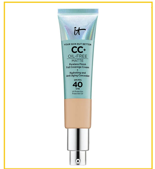 IT COSMETICS 依科美綠管CC霜 YOUR SKIN BUT BETTER CC+ CREAM OIL-FREE MATTE WITH SPF40 #TAN / #MEDIUM TAN / #MEDIUM / #NEUTRAL TAN / #RICH 32ML