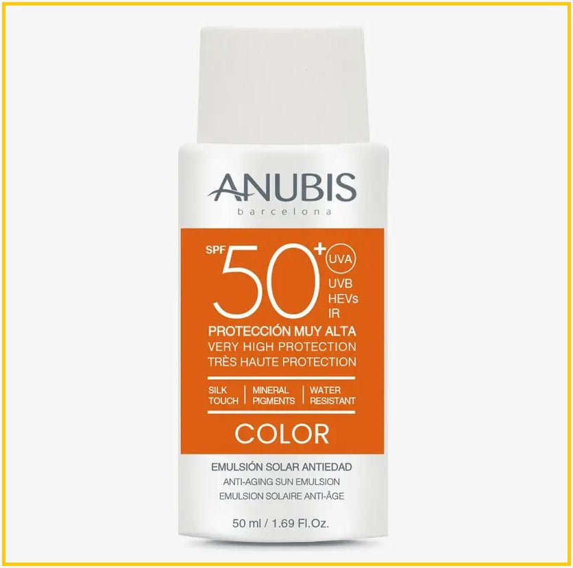 ANUBIS 彩色抗衰老防曬乳液 COLOR SPF 50+ ANTI-AGING SUN EMULSION 50ML