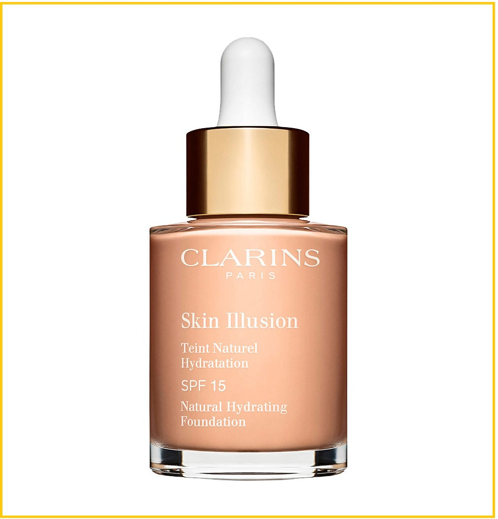 CLARINS 嬌韻詩天然保濕粉底液 SKIN ILLUSION NATURAL HYDRATING FOUNDATION SPF15 #100 / #100.5 / #102.5 30ML