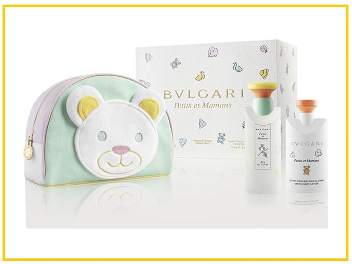 BVLGARI 寶格麗甜蜜寶貝女士香水禮盒套裝 PETITS ET MAMANS GIFT DUO SET 100ML EDT + 75ML BODY LOTION + BAG