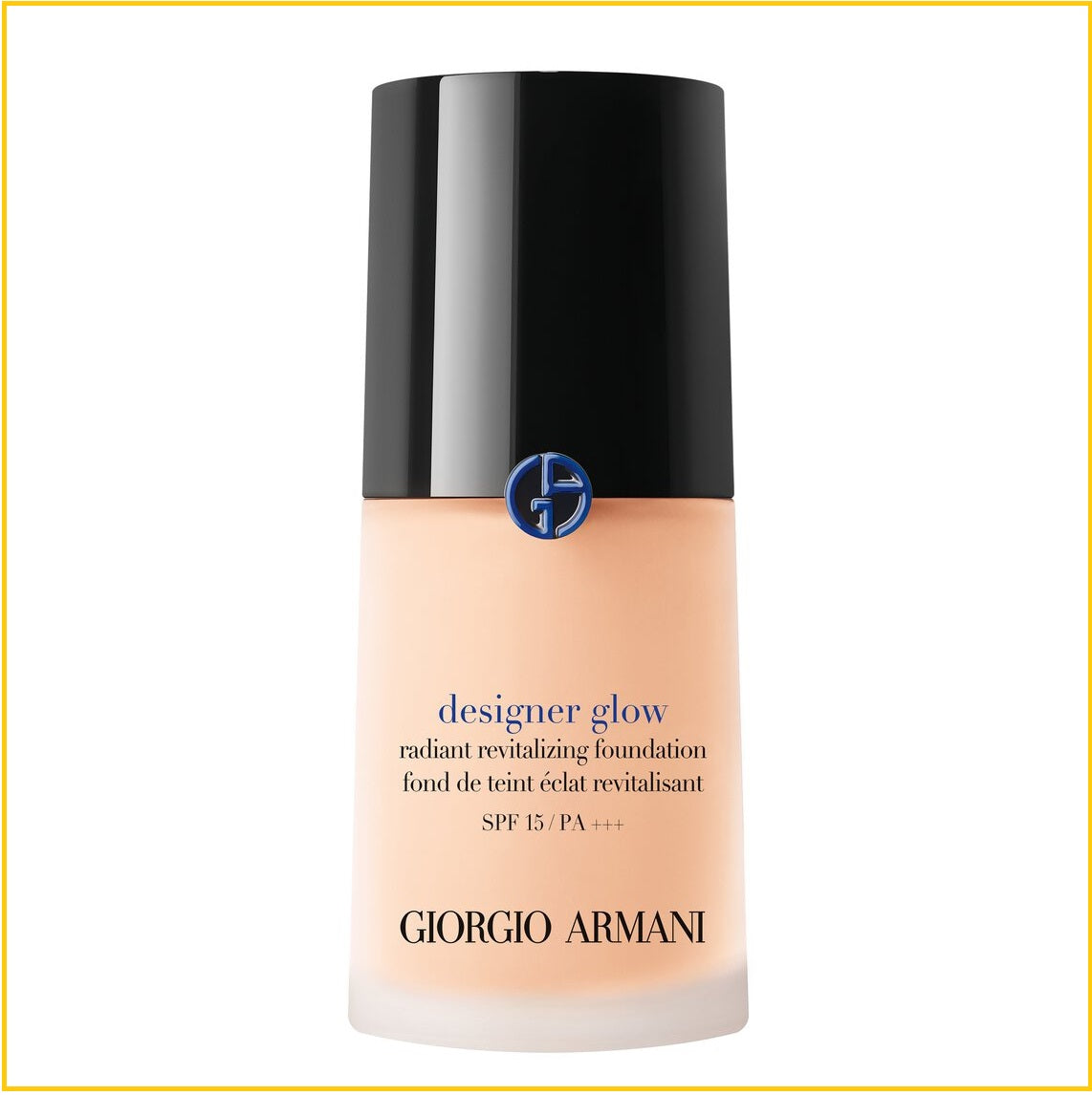 GIORGIO ARMANI 阿瑪尼大師藍標粉底液 DESIGNER GLOW RADIANT REVITALIZING FOUNDATION SPF15/PA+++ #1 / #1.5 / #2 / #2.5 / #3 30ML