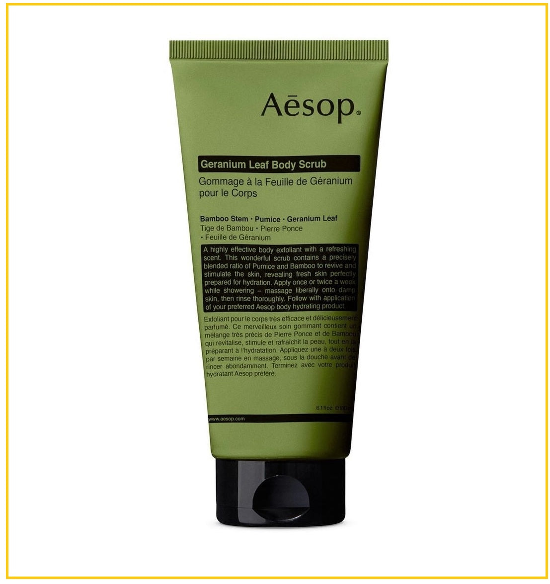 AESOP 伊索天竺葵身體去角質露 GOMMAGE LEAF BODY SCRUB 180ML