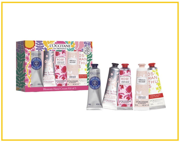 L'OCCITANE 歐舒丹花香味潤手霜五件套裝 LOCCITANE EN PROVENCE BLOSSOM HAND CREAM KIT DUO SET 30ML X5