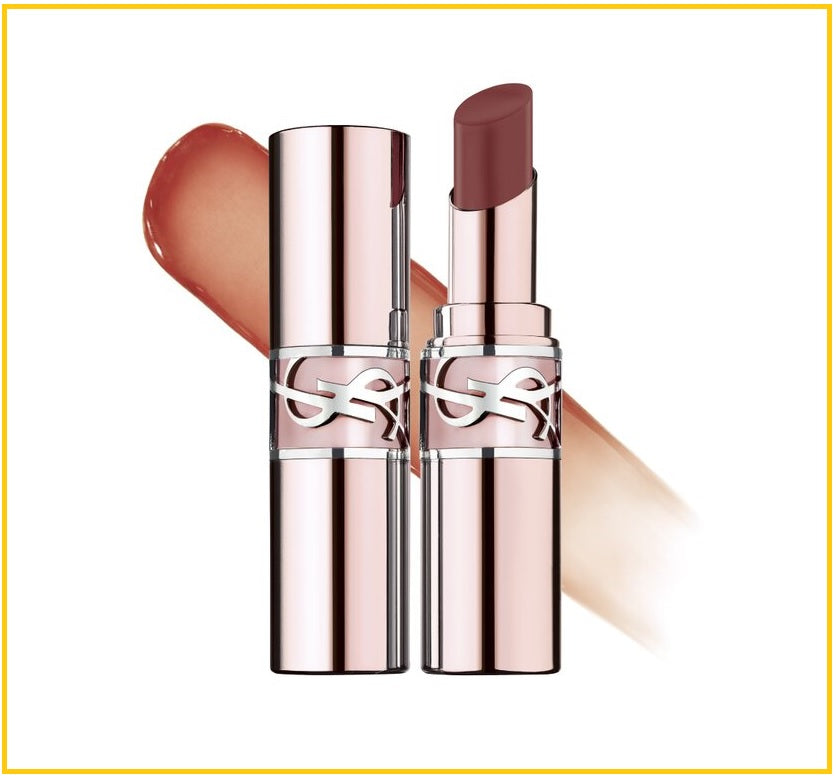 YVES SAINT LAURENT 聖羅蘭情迷亮彩粉紅銀圓管口紅潤唇膏 YSL LOVESHINE CANDY GLAZE LIP GLOSS STICK #4 / #5 / #5B / #7B / #8B 3.1G