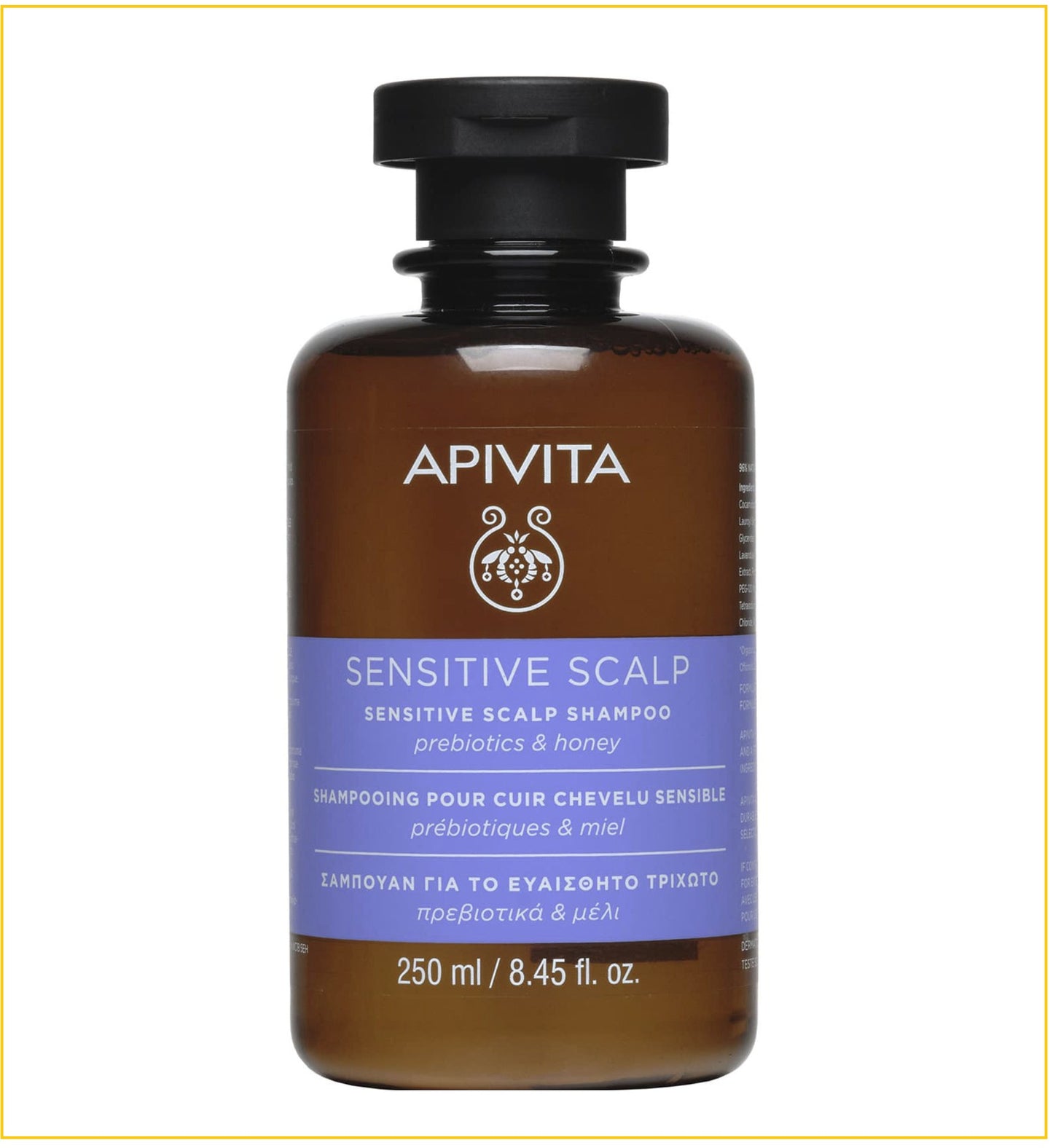 APIVITA 艾蜜塔益生元蜂蜜防敏洗髮水洗頭水 SENSITIVE SCALP PREBIOTICS & HONEY SHAMPOO 250ML