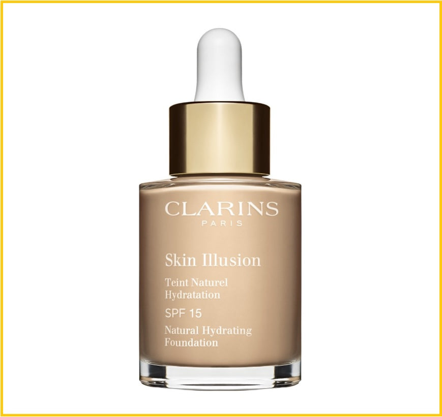 CLARINS 嬌韻詩天然保濕粉底液 SKIN ILLUSION NATURAL HYDRATING FOUNDATION SPF15 #100 / #100.5 / #102.5 / #105 30ML