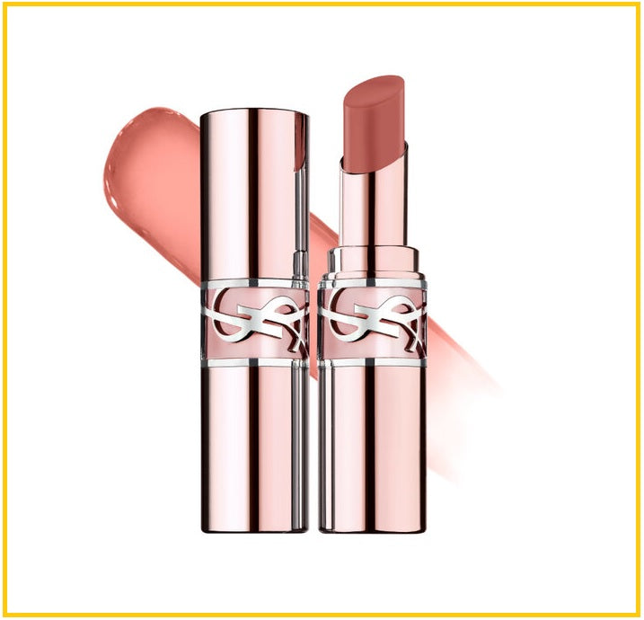 YVES SAINT LAURENT 聖羅蘭情迷亮彩粉紅銀圓管口紅潤唇膏 YSL LOVESHINE CANDY GLAZE LIP GLOSS STICK #4 / #5 / #5B / #7B / #8B 3.1G