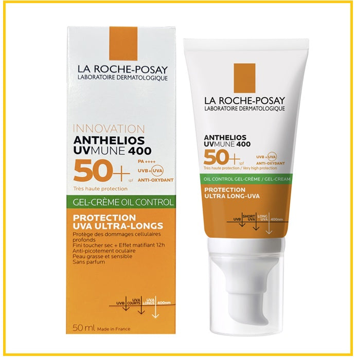 LA ROCHE POSAY 理膚泉綠標超輕量臉部防曬霜 ANTHELIOS GEL CREME DRY TOUCH WITHOUT PERFUME SPF50+ 50ML