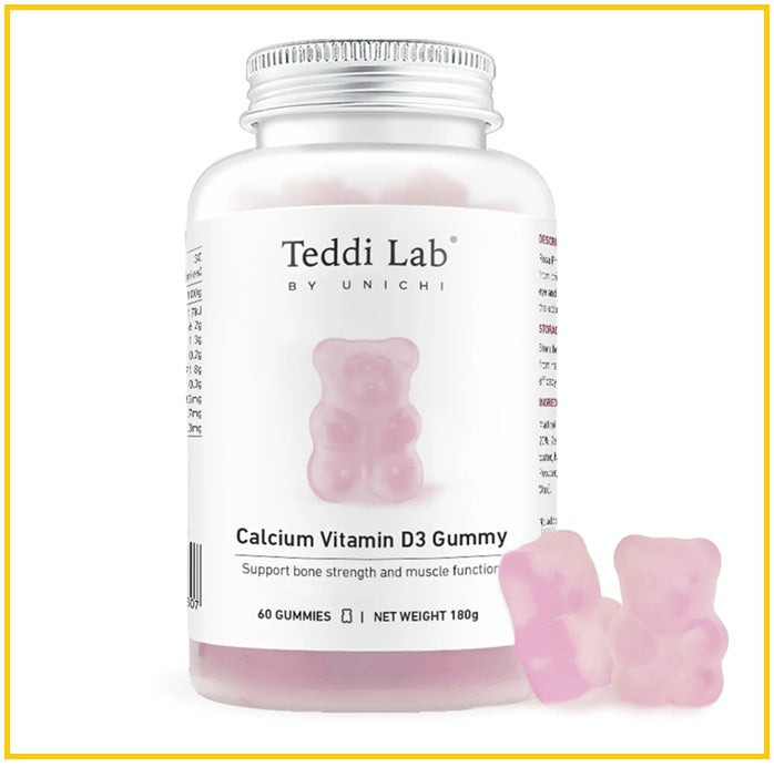 UNICHI Australian Vitamin D3 Gummy Bears, 60 pieces