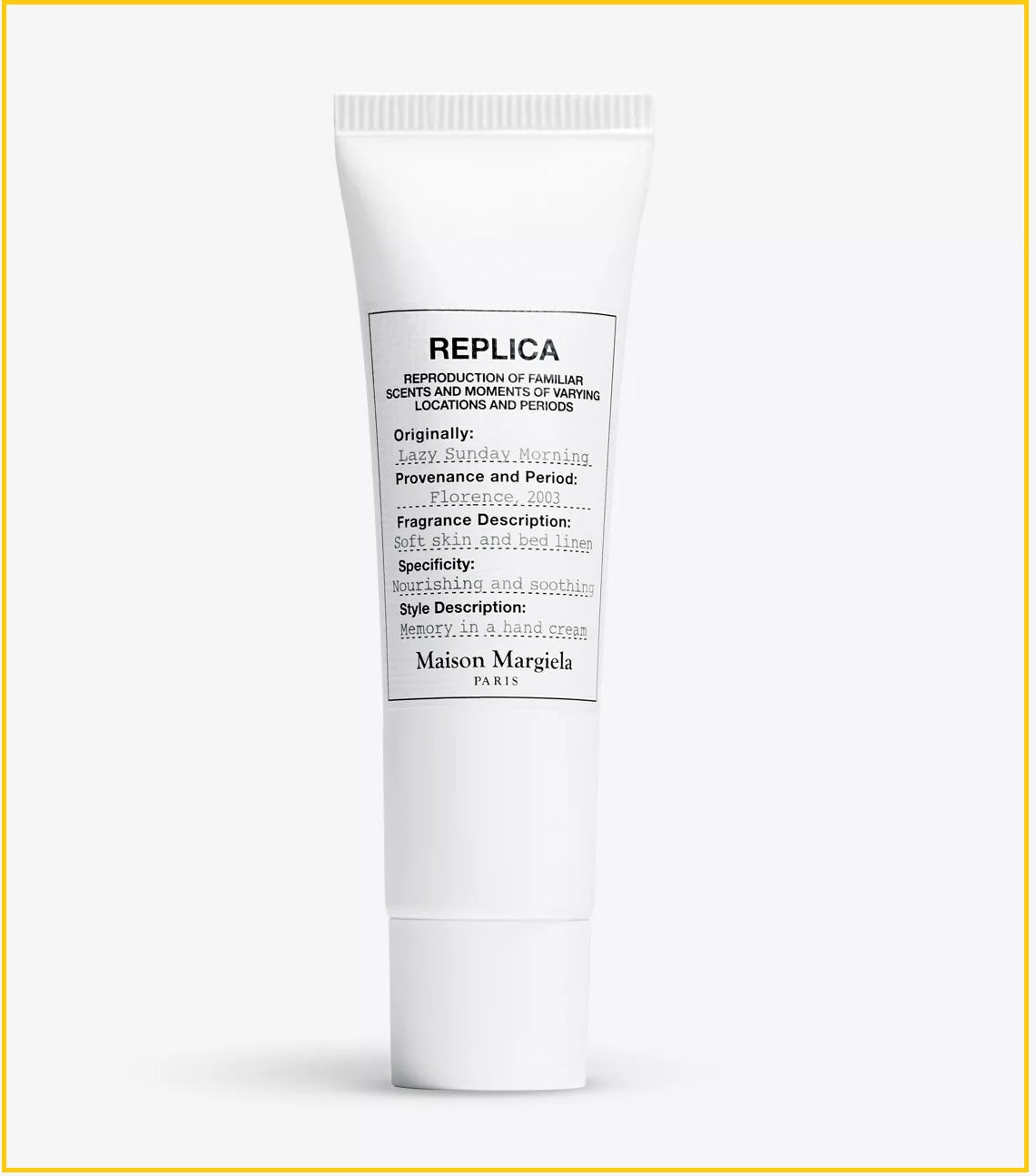 MAISON MARGIELA 馬丁馬吉拉慵懶週末護手霜 MMM REPLICA LAZY SUNDAY MORNING HAND CREAM 30ML