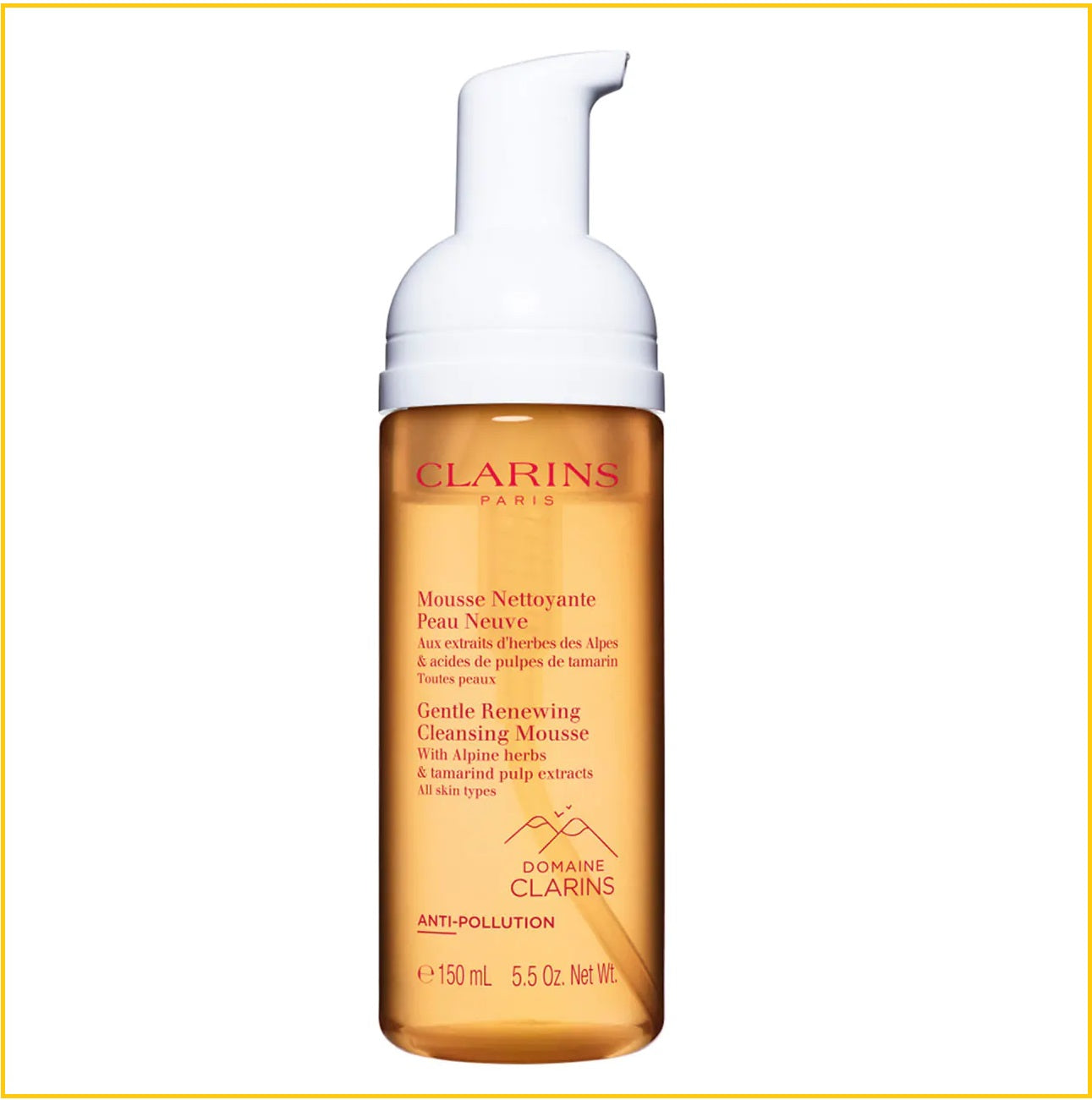 CLARINS GENTLE RENEWING CLEANSING MOUSSE 150ML 溫和卸妝泡沫潔面慕斯
