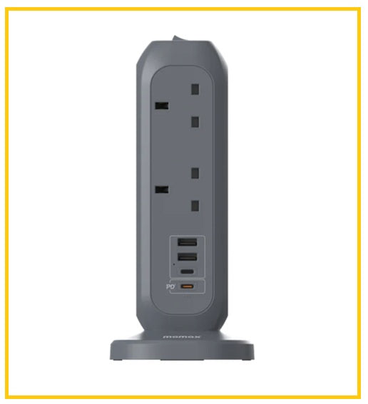 MOMAX 11位拖板隨行多用途座枱支架 ONEPLUG 11-OUTLET POWER STRIP WITH USB US11UKW / US11UKE