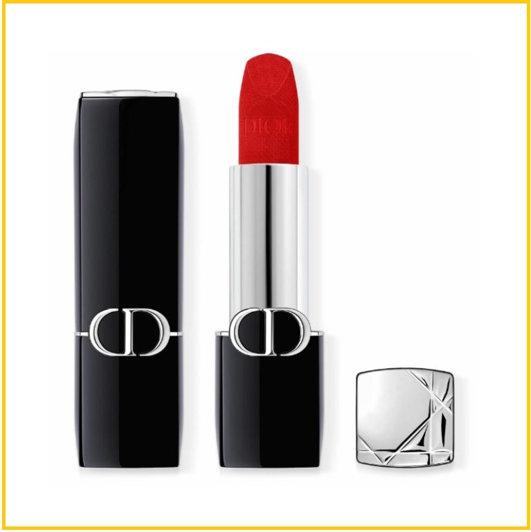 CHRISTIAN DIOR 迪奧唇膏烈焰藍金絲絨口紅唇膏 ROUGE COUTURE COLOUR VELVET & SATIN FINISHES LIPSTICK #999 VELVET FINISH 3.5G