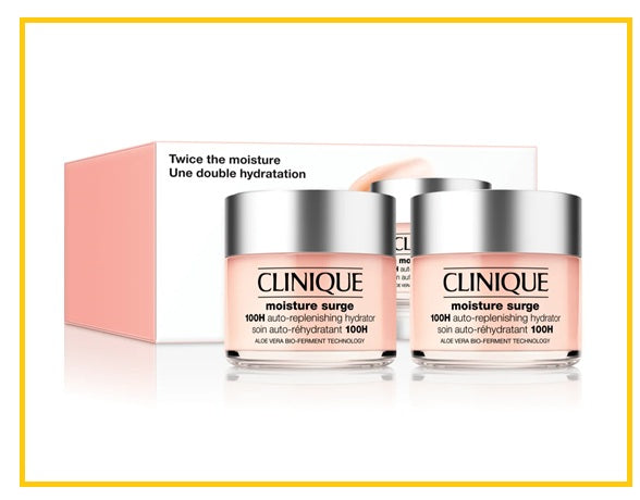 CLINIQUE 倩碧水磁場乳霜兩件套裝 MOISTURE SURGE 100H AUTO-REPLENISHING HYDRATOR DUO SET 50ML X2