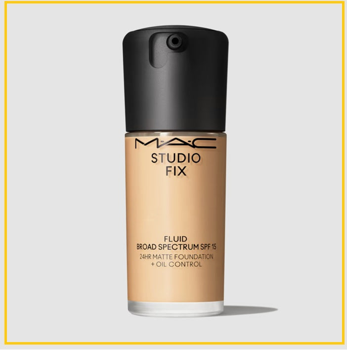 MAC 魅可全新升級客製化無瑕粉底液 STUDIO FIX FLUID 24HR MATTE FOUNDATION + OIL CONTROL SPF15 #NC10 / #NC12 / #NC15 / #NC20 30ML