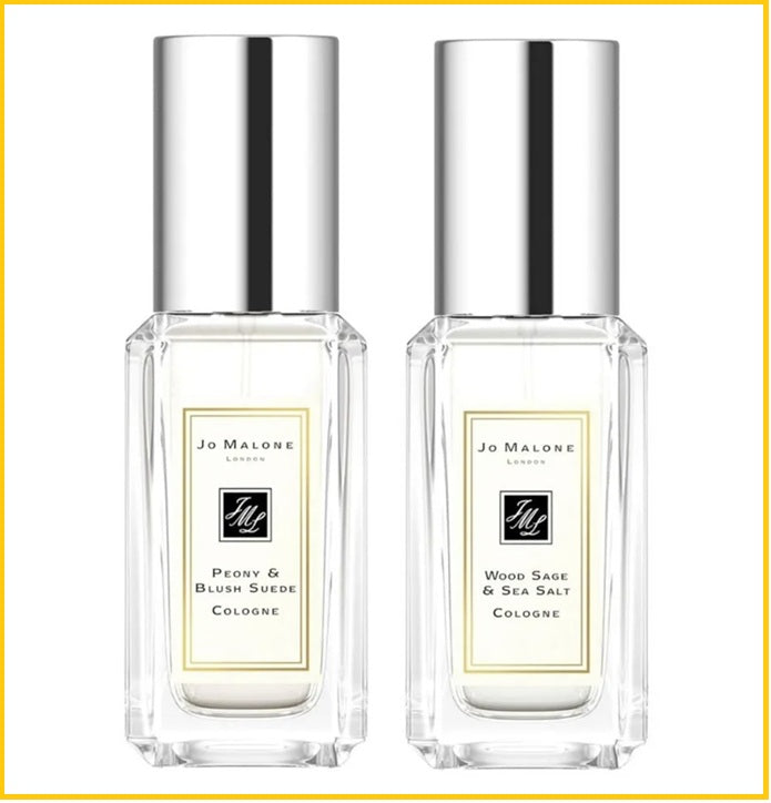 JO MALONE 祖瑪瓏鼠尾草與海鹽及牡丹與胭紅麂絨香水套裝 PEONY & BLUSH SUEDE AND WOOD SAGE & SEA SALT COLOGNE MINIATURE DUO SET 30ML X2