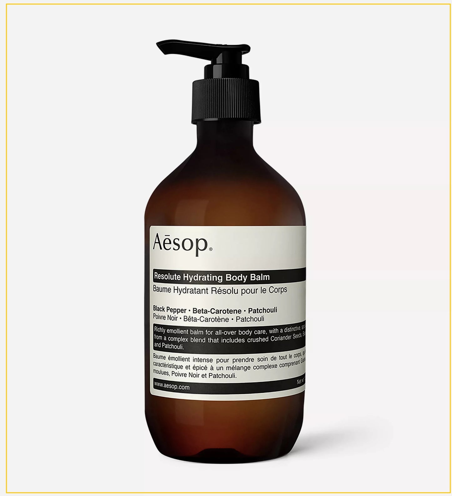 AESOP 伊索堅毅辛香身體乳 BAUME HYDRATANT RESOLU POUR LE CORPS 500ML