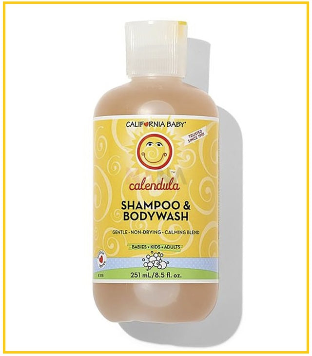 CALIFORNIA BABY 美國加州寶寶金盞花洗髮沐浴二合一 CALENDULA SHAMPOO & BODYWASH 251ML