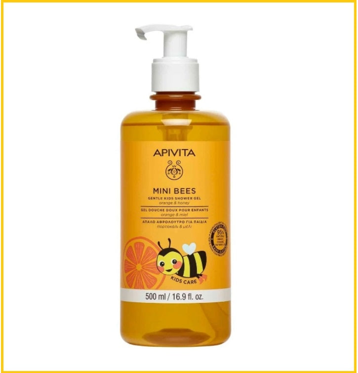 APIVITA 艾蜜塔橙花蜂蜜兒童洗髮沐浴露 MINI BEES GENTLE KIDS SHOWER GEL 500ML