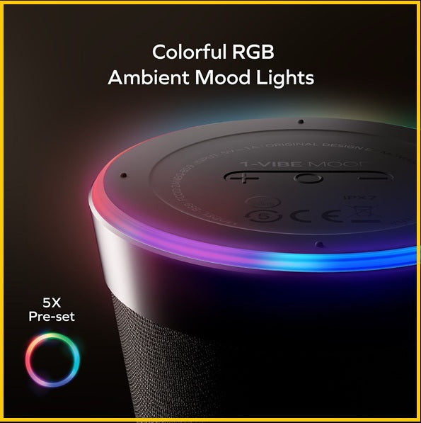 MOMAX 磁吸無線音箱 1-VIBE MOOD MAGNETIC WIRELESS SPEAKER #BLACK / #TITANIUM / #SILVER BS9D/L/S