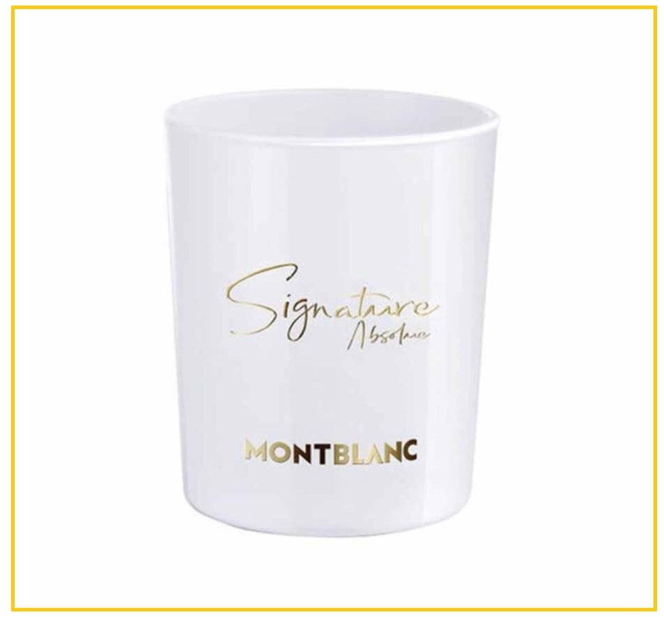MONT BLANC 萬寶龍白色印記蠟燭 SIGNATURE ABSOLUE SCENTED CANDLE 140G