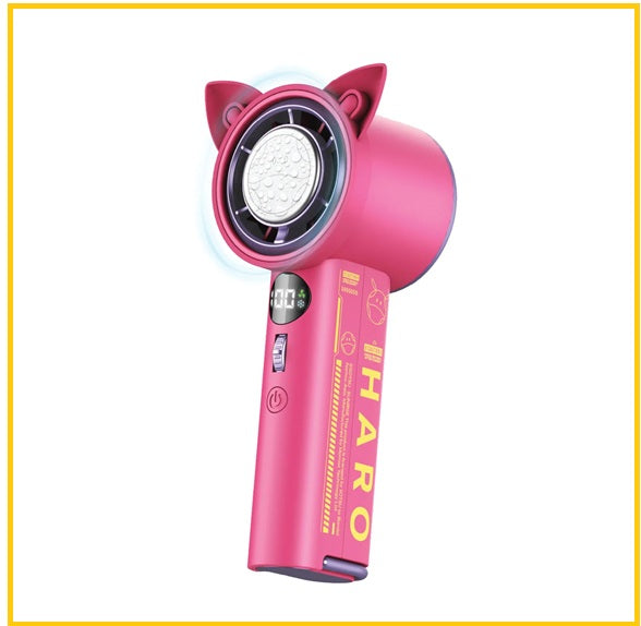 MOMAX X GUNDAM 粉紅哈囉冰敷手持風扇 1°GO PINK HARO PORTABLE ICY COOLING FAN IF18GDP
