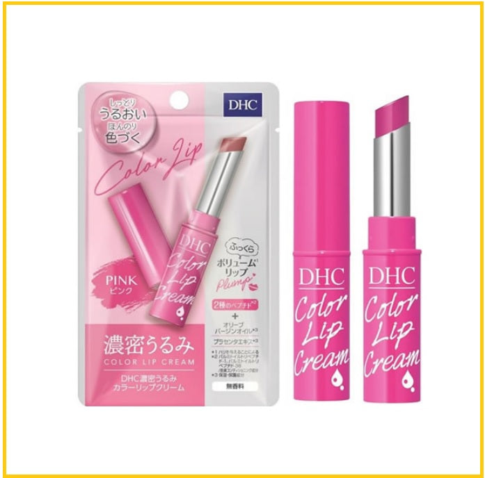 DHC 變色粉紅色潤唇膏 LIP CREAM COLOR CHANGING PURE OLIVE PINK LIP BALM 1.5G