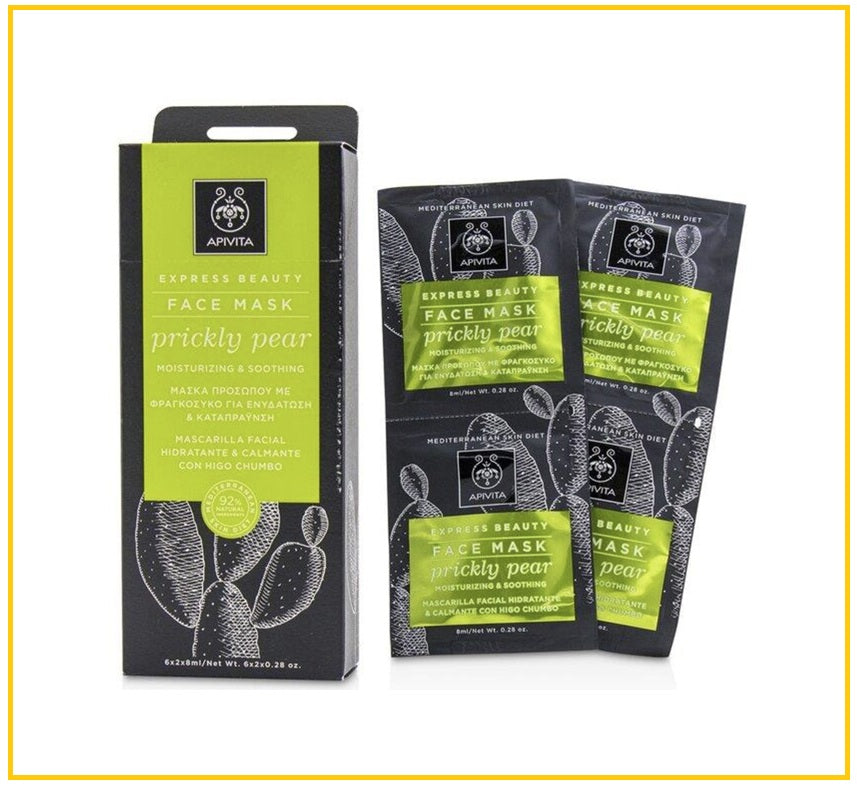 prickly pear cactus face mask APIVITA Cactus Hydrating Face Mask (6 x 2 x 8 ml) – Juicypot