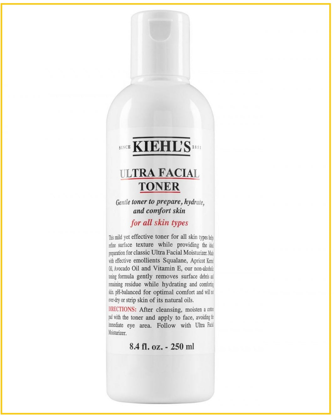 KIEHL'S 科顏氏高保濕精華爽膚水 KIEHLS ULTRA FACIAL TONER 250ML