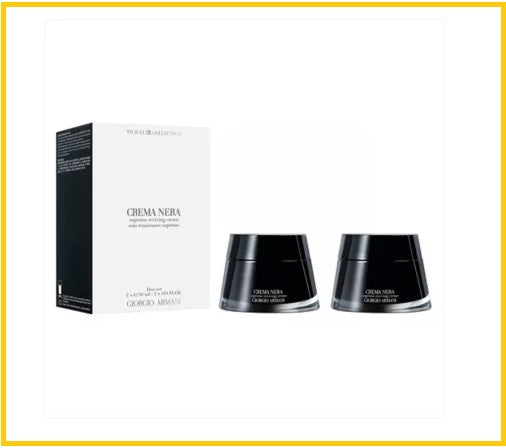 GIORGIO ARMANI ARMANI BLACK KEY ULTIMATE BEAUTY REPAIR CREAM SET 50ML X2