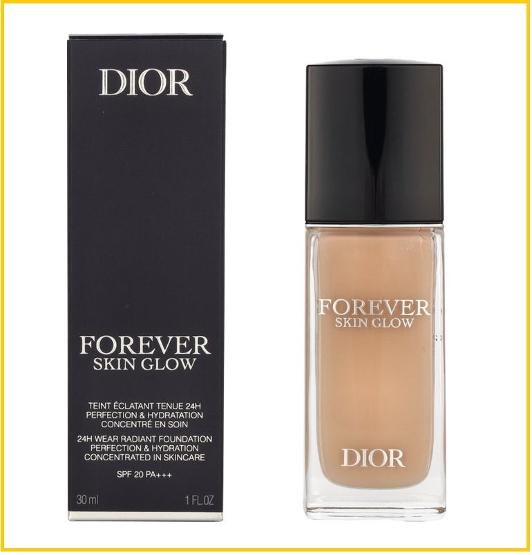 DIOR 迪奧凝脂恆久滋潤粉底液 FOREVER SKIN GLOW 24H WEAR RADIANT FOUNDATION #0N NEUTRAL / #1CR COOL ROSY 30ML