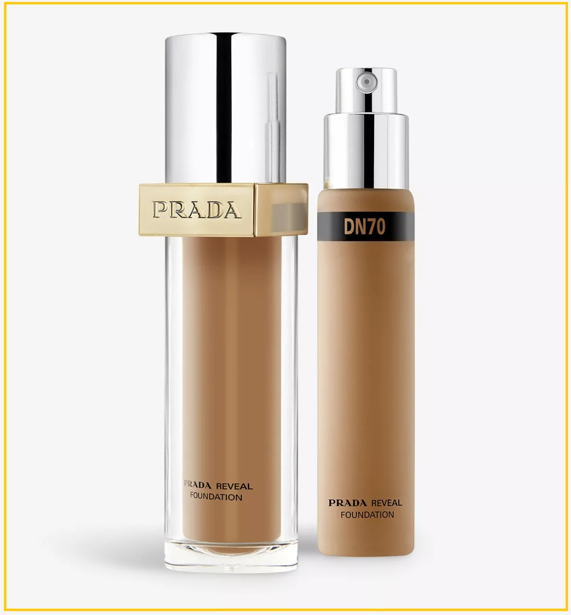 PRADA 普拉達原光新肌煥膚可補充粉底液 REVEAL SKIN OPTIMISING REFILLABLE FOUNDATION #DN70 / #LW25 / #MC50 / #MW50 30ML