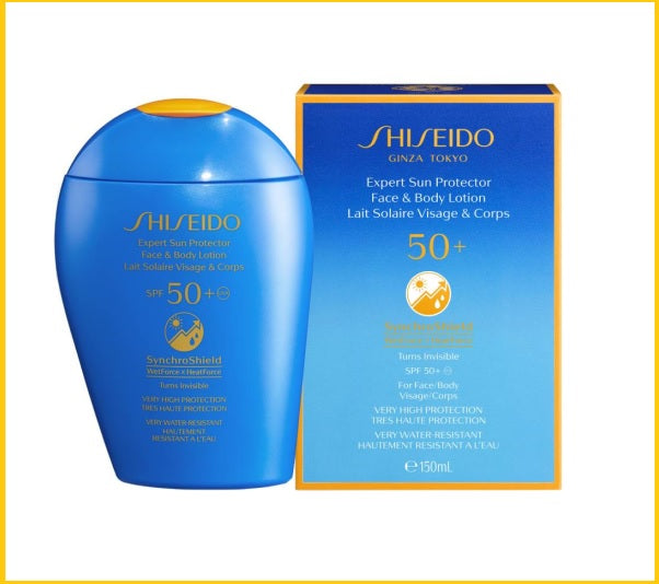 SHISEIDO 資生堂全天候感肌抗禦防曬乳液藍胖子防曬 (舊版) EXPERT SUN PROTECTOR FACE AND BODY LOTION SPF50+ 150ML