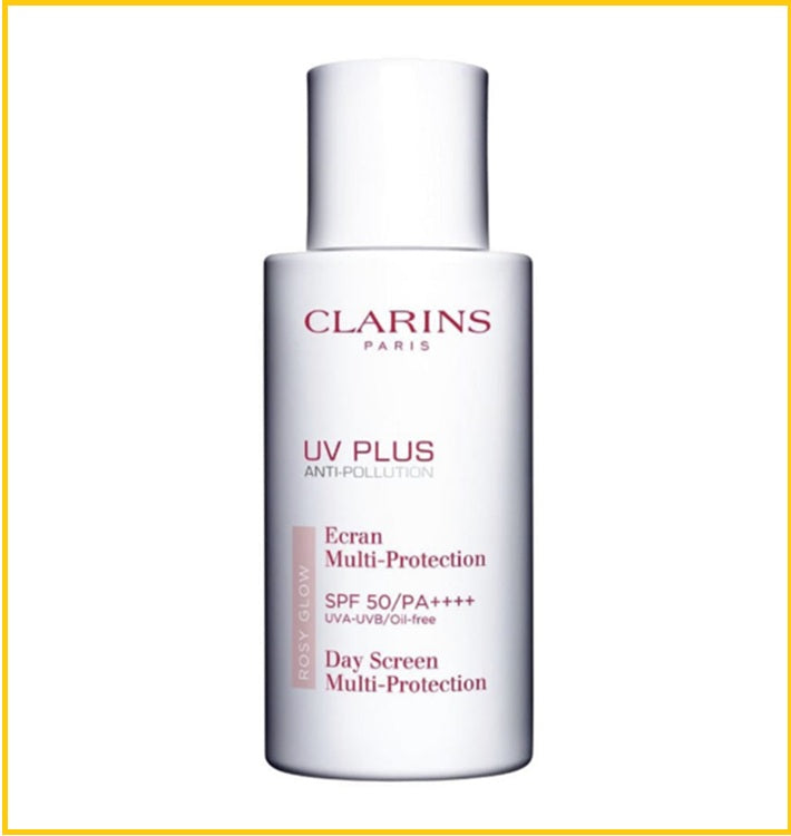 CLARINS 嬌韻詩抗污染透白粉色防曬霜 UV PLUS ANTI-POLLUTION SPF50 PA+++ ROSY GLOW 50ML