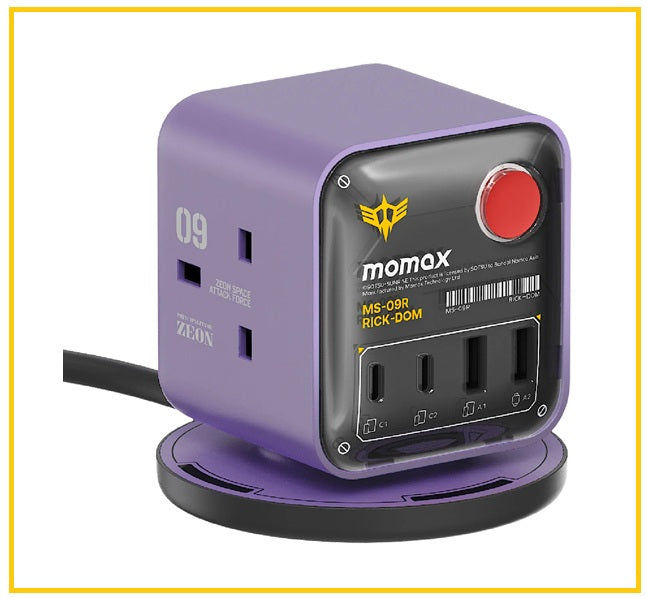 MOMAX X GUNDAM 高達位拖板 1-CHARGE WORK FLOW PD 25W GUNDAM RX-78-2 3-OUTLET POWER CUBE US20UKGDW / US20UKGDU