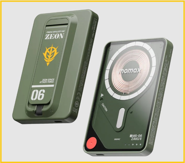MOMAX X GUNDAM 磁吸流動電源充電寶 1-POWER X PRO 5000MAH 3 IN 1 MAGNETIC WIRELESS POWER BANK IP131GDW / IP131GDR / IP131GDG