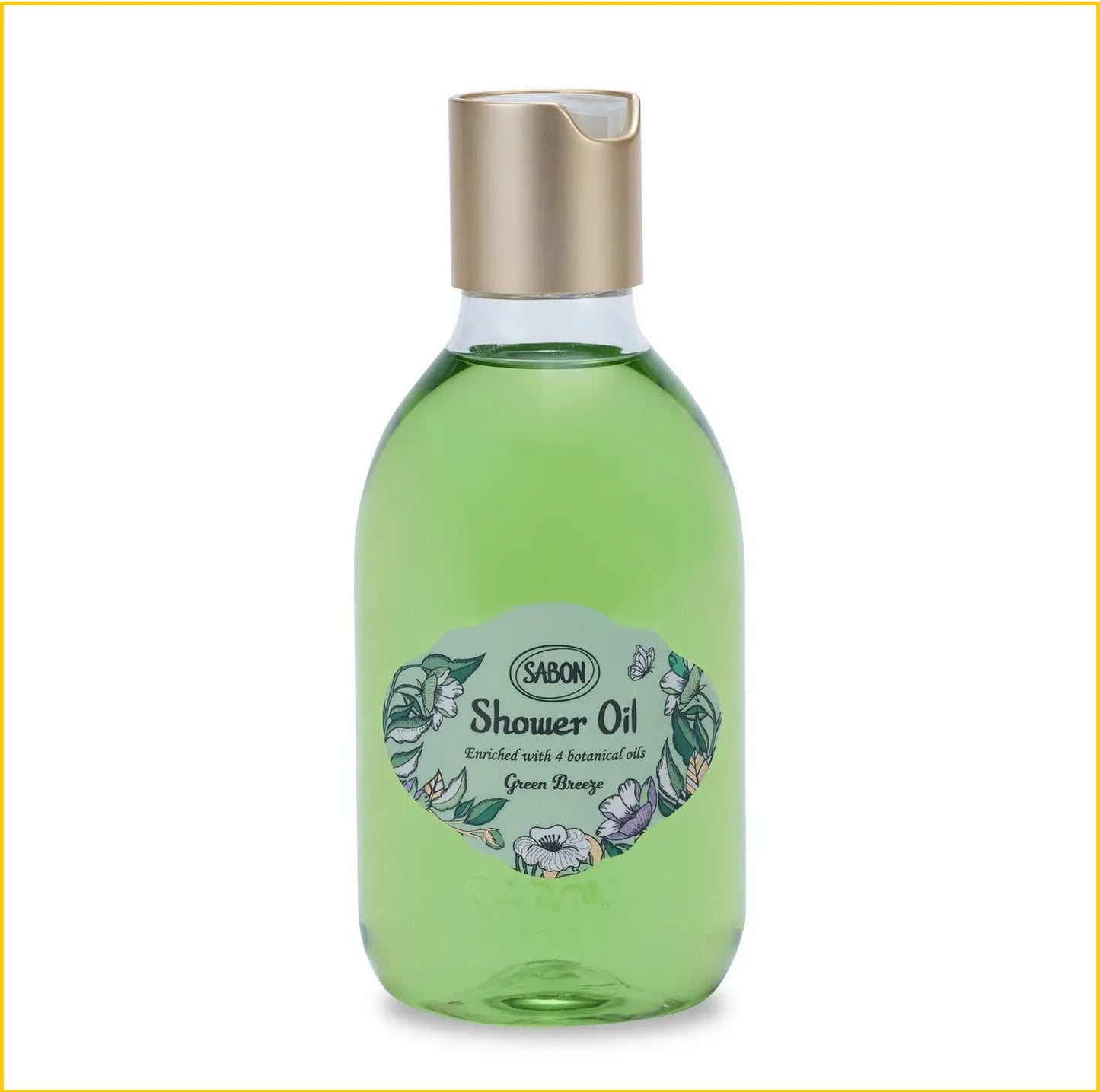 SABON GREEN BREEZE SKIN NOURISHING SHOWER OIL 300ML 翠綠微風柔膚滋養沐浴油
