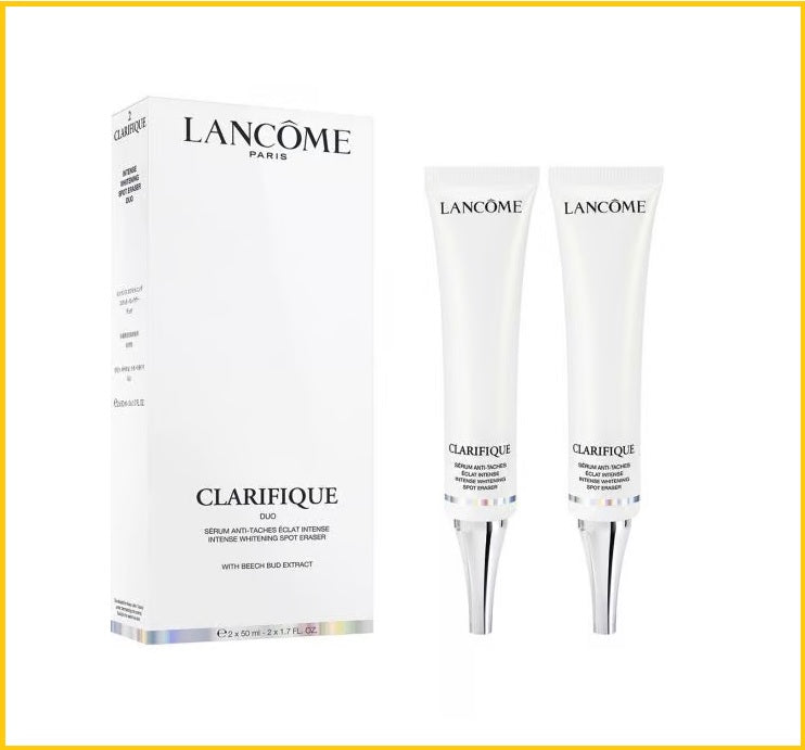LANCOME CLARIFIQUE INTENSE WHITENING SPOT ERASER DUO SET 50ML X2 極光美白精華套裝